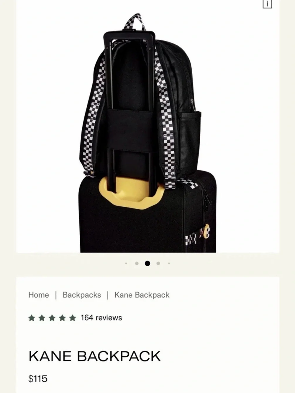 STATE backpack Black Sherpa with Yellow Lightning Bolt